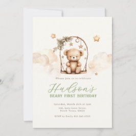 Invitación Teddy Bear Birthday Invitation