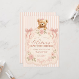 Invitación Teddy Bear Birthday Invitation 