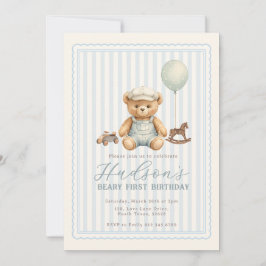 Invitación Teddy Bear Birthday Invitation