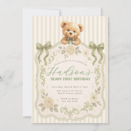 Invitación Teddy Bear Birthday Invitation