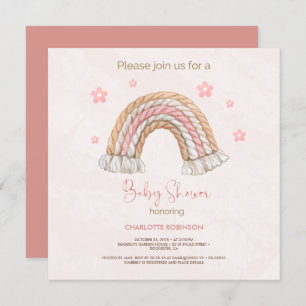 Invitación Teddy Bear Brown Sage Globos verdes Baby Shower
