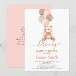 Invitación Teddy Bear Drive por Chica de Baby Shower