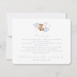 Invitación Teddy Bear & Hot Air Balloon, de la guardería de