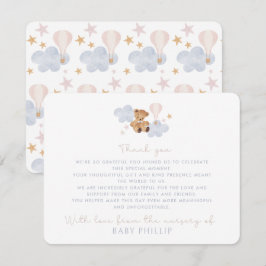 Invitación Teddy Bear & Hot Air Balloon, de la guardería de