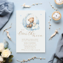 Teddy Bear Moon Over the Moon Baby Shower