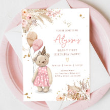 Teddy Bear Picnic Chica Rosa Primera Fiesta de Cum