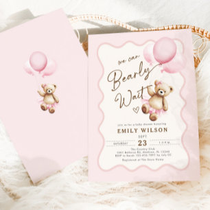 Invitación Teddy Bear Podemos Beber Esperar A La Ducha De Beb