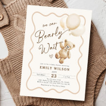 Teddy Bear Podemos Esperar A Baby Shower