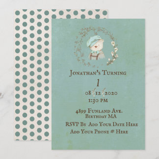 Invitación Teddy Bear Primer Cumpleaños Personalizar Cumpleañ