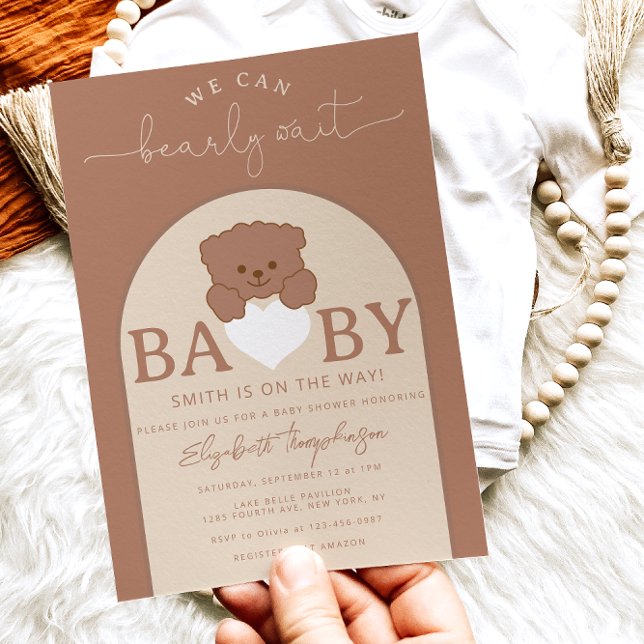 Invitación Teddy Bear Sexo Neutral Baby Shower (Subido por el creador)