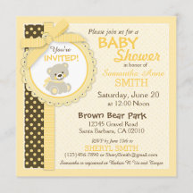 Teddy Bear Sexo Neutral Baby Shower