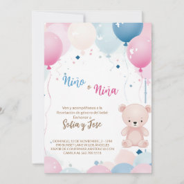 Invitación Teddy Oso El género español revela
