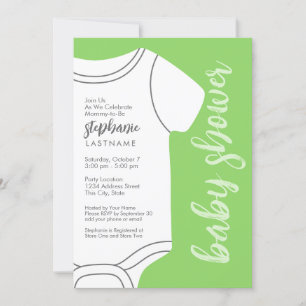 Invitación Tee de bebé verde de la Casa de la Moneda - Baby S