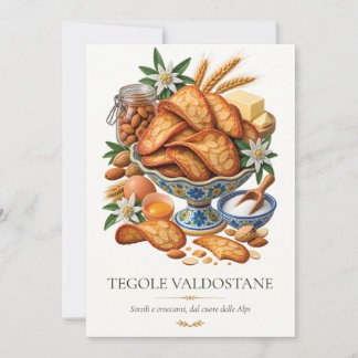 Invitación Tegole Valdostane – Vintage Italian Dessert