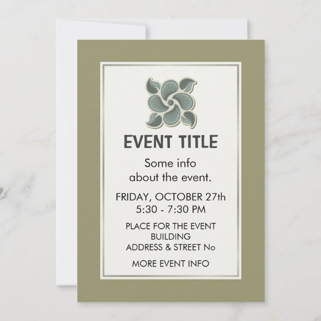 Invitación Teja de decó 2 (Reverso)