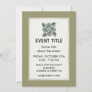 Invitación Teja de decó 2