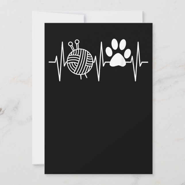 Invitación Tejido Nerd Graciosa Abuela Mamá Knit Needles Yarn (Anverso)