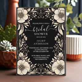 Invitación Tejido Velvet Lace Papel de papel de novia Ducha d