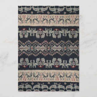 Invitación Tejidos textiles indonesios tribales ikat