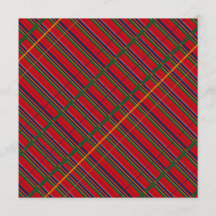 Invitación Tela escocesa de tartán tradicional cualquier