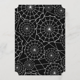 Invitación telaraña halloween