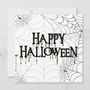 Invitación Telarañas y Fiesta Feliz de Halloween