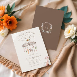 Invitación Teléfono móvil de la rueda del vagón ruso Boho Bab