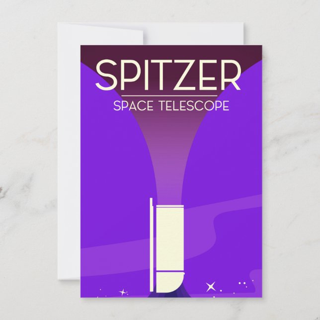 Invitación Telescopio espacial Spitzer (Reverso)