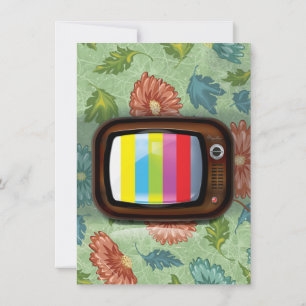 Invitación Televisión antigua de tubo ventilado