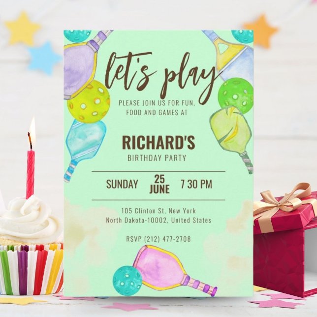 Invitación Tema acuático Baloncesto Fiesta de cumpleaños verd (Subido por el creador)