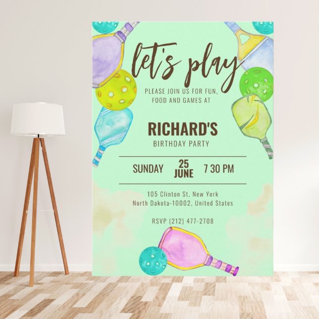 Invitación Tema acuático Baloncesto Fiesta de cumpleaños verd (Subido por el creador)