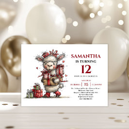 Invitación Tema adorable y caprichoso de animales para cumple