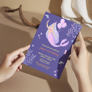 Invitación Tema ángel elegante cumpleaños