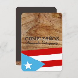 Invitación Tema: Bandera Azul Celeste:Puerto Rico