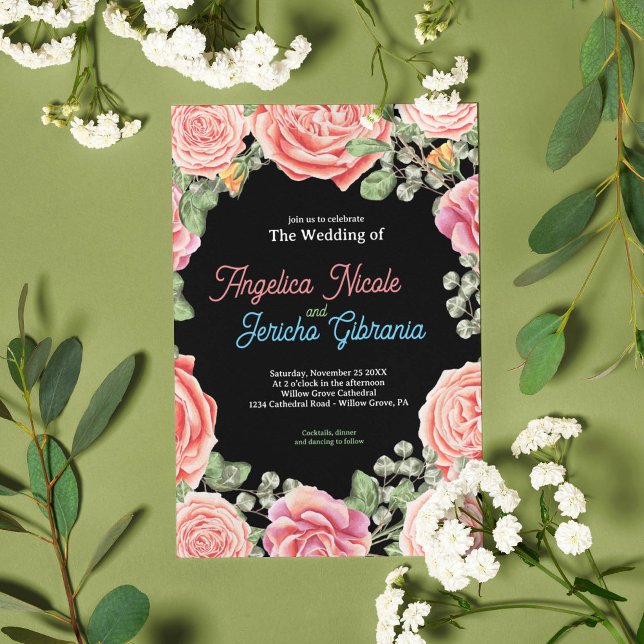 Invitación Tema Boda Rosa Rosa Rosa (Subido por el creador)