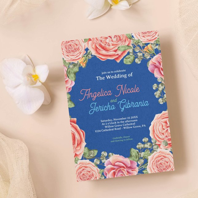 Invitación Tema Boda Rosa Rosa Rosa (Subido por el creador)