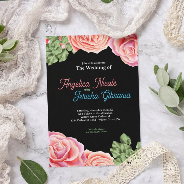 Invitación Tema Boda Rosa Rosa Rosa (Subido por el creador)