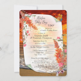 Invitación Tema botánico elegante de tono neutro de otoño