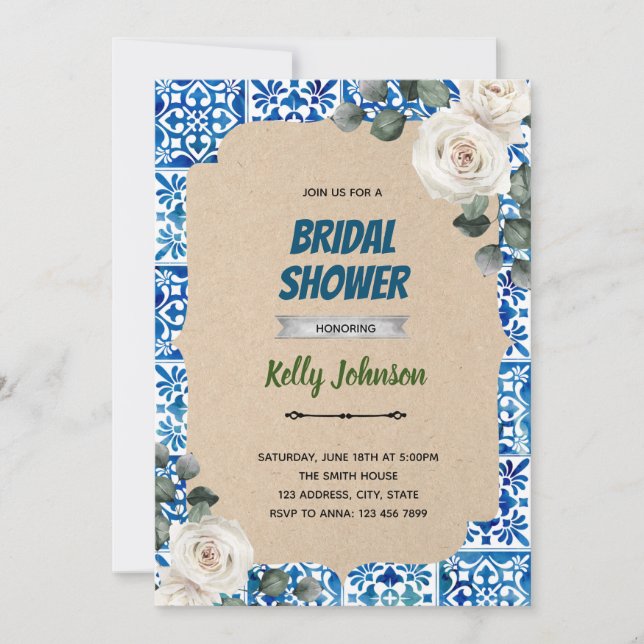 invitación tema chinoiserie tema (Anverso)