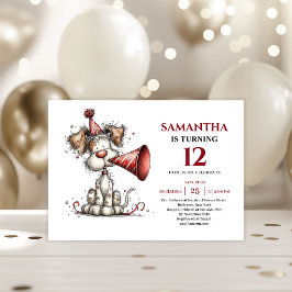 Invitación Tema de animales divertidos y caprichosos para cum
