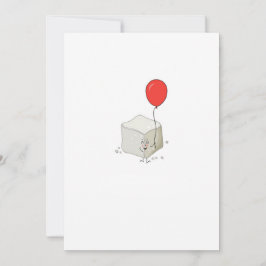 Invitación Tema de azúcar, cubo de azúcar