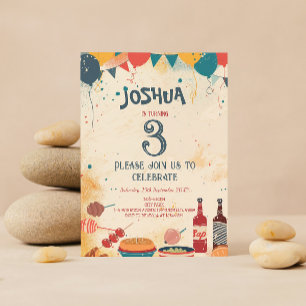 Invitación Tema De Barbacoa I Personalizado Foto Fiesta De Cu