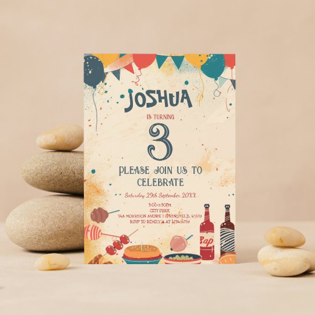 Invitación Tema De Barbacoa I Personalizado Foto Fiesta De Cu (Subido por el creador)