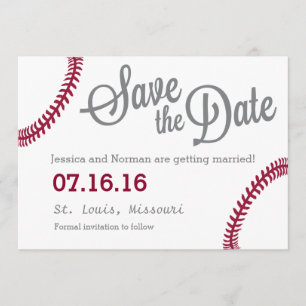 Invitación Tema de béisbol Save the Date
