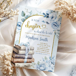 Invitación Tema de Blue Gold Boy Storybook