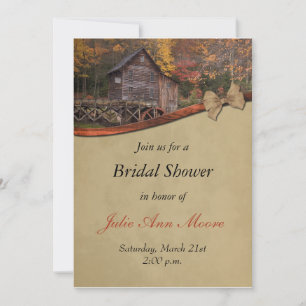 Invitación Tema de boda de otoño en el campo