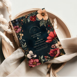 Invitación Tema de Boda de Romance Oscuro