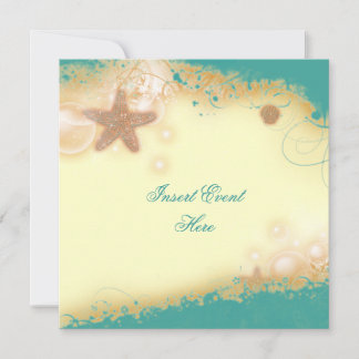 Invitación Tema de boda elegante en la playa