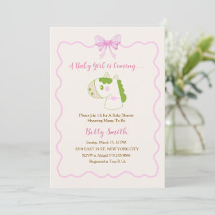 Invitación Tema de caballo lindo personalizado para baby show