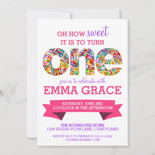 Invitación Tema de candelabros Fiesta de cumpleaños invito (Anverso)